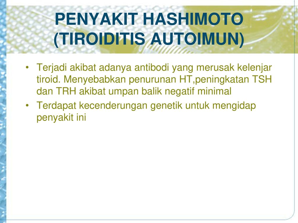Que es tiroiditis de hashimoto